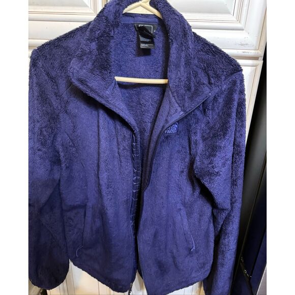 The North Face Women's Full Zip Teddy Fleece Osito Jacket Purple Medium - Picture 4 of 8